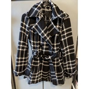 Houndstooth Peacoat-style Jacket